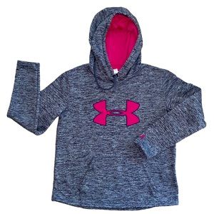 Under Armour Hoodie Black Gray Pink Size S Breast Cancer Awareness (1 flaw)